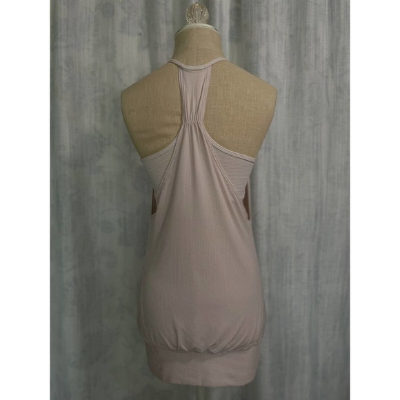 Lululemon Practice Freely Tank Racerback Striped Sports Bra Size 6 Light Pink - Picture 4 of 13
